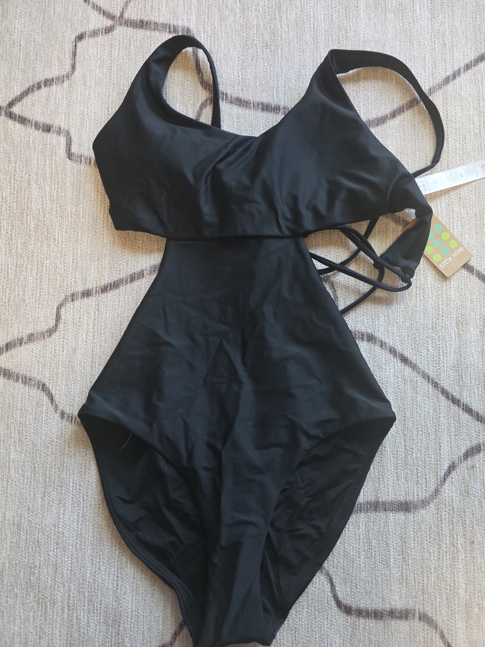 Title Nine NWT Womens Black One-Piece Swimsuite - Size Small